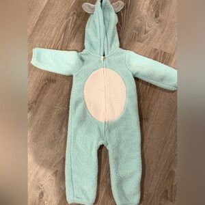 Adorable Baby Blue Fleece Onesie